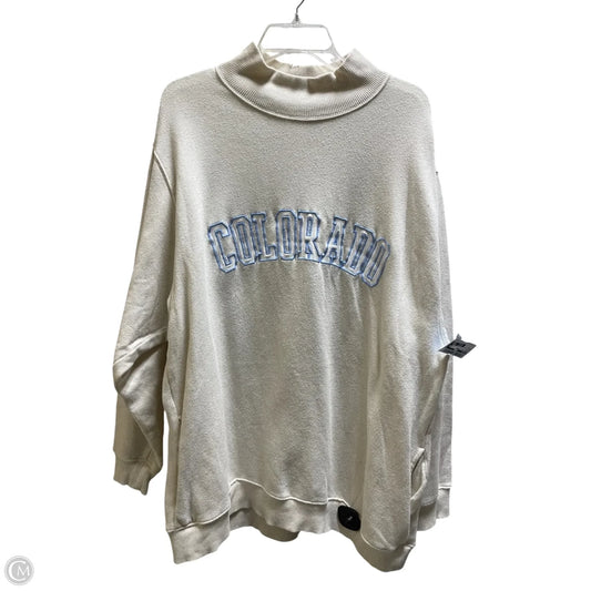 Sweatshirt Crewneck By Aerie In Cream, Size: L