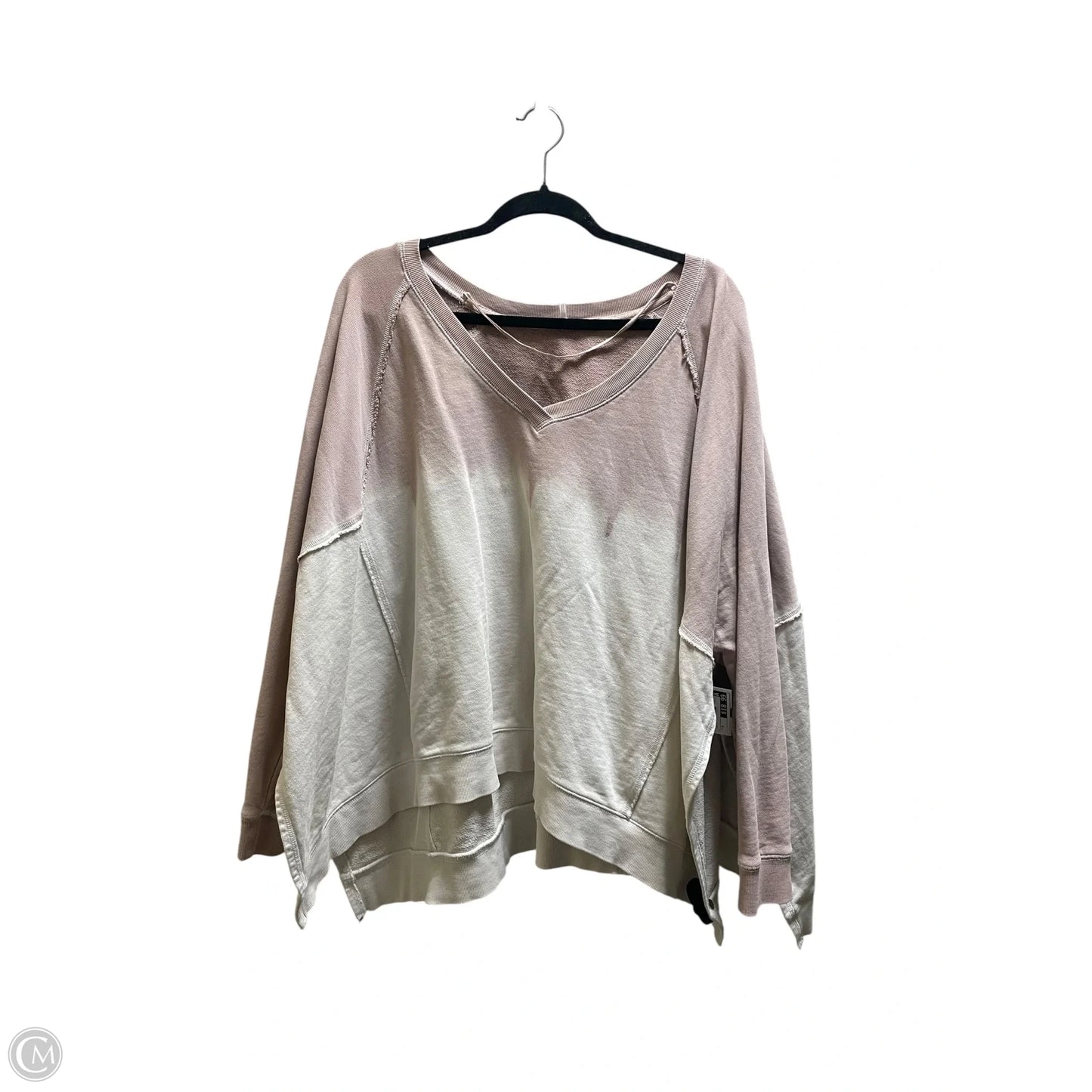 Sweatshirt Crewneck By Free People In Pink, Size: M
