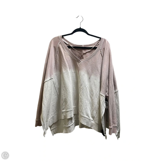 Sweatshirt Crewneck By Free People In Pink, Size: M