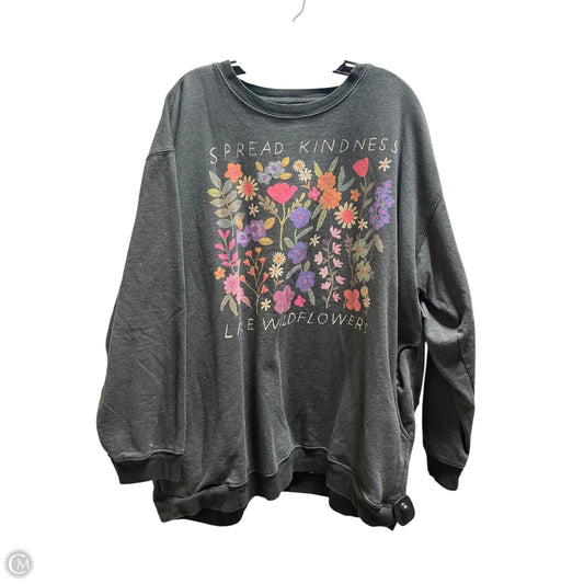 Sweatshirt Crewneck By Natural Life In Green, Size: 3x