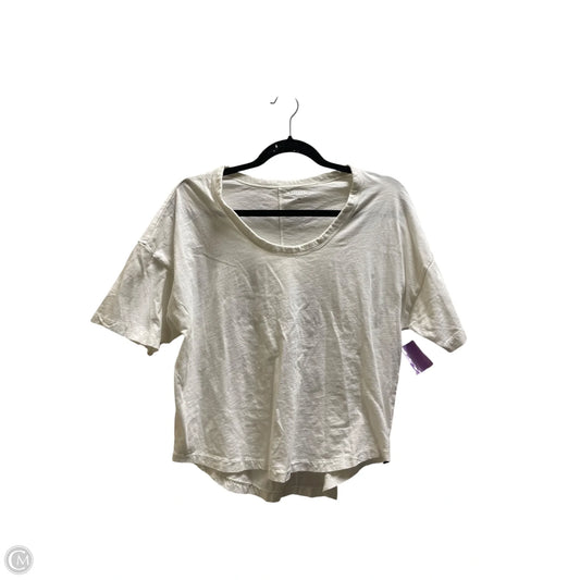 Top Short Sleeve By Athleta In White, Size: Xs