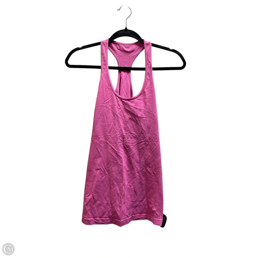 Athletic Tank Top By Lululemon In Pink, Size: L