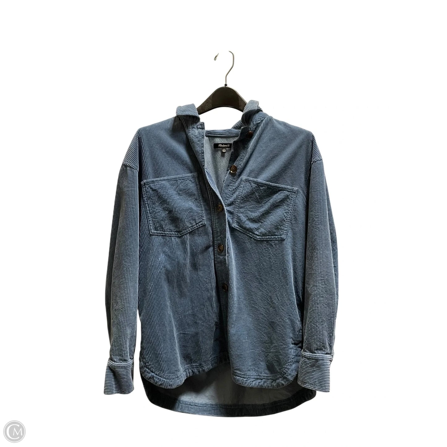 Jacket Fleece By Madewell In Blue, Size: S