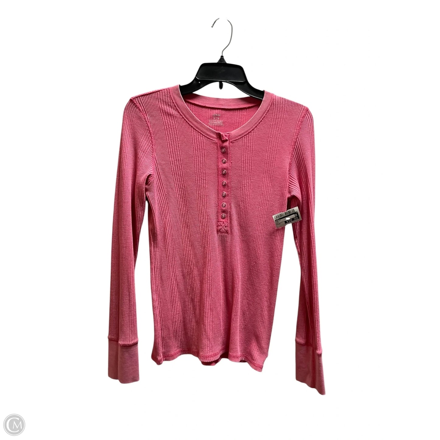 Top Long Sleeve By Aerie In Pink, Size: M