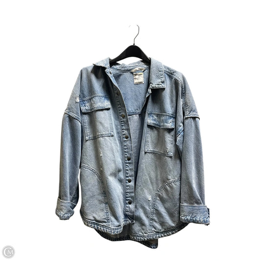 Jacket Denim By Aerie In Blue Denim, Size: L