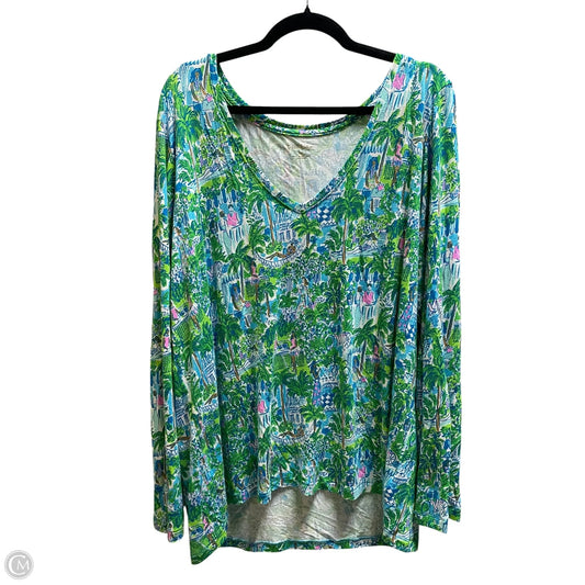 Top Long Sleeve Designer By Lilly Pulitzer In Multi-colored, Size: 2x
