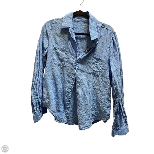 Top Long Sleeve Designer By Lilly Pulitzer In Blue, Size: M