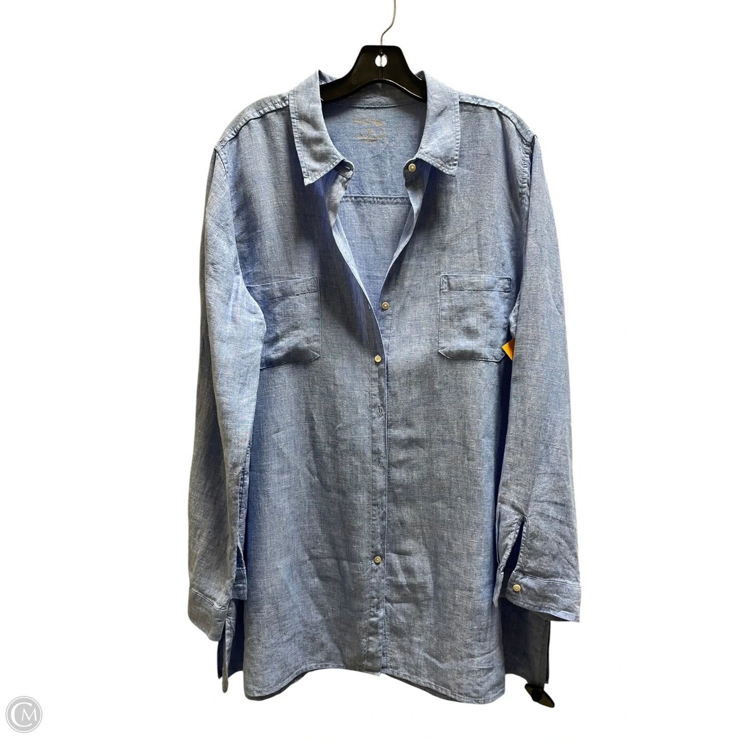 Top Long Sleeve Designer By Lilly Pulitzer In Blue, Size: Xl