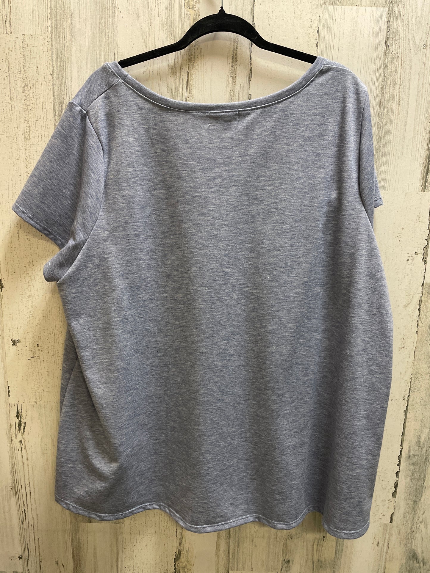 Top Short Sleeve By Clothes Mentor In Blue, Size: 3x