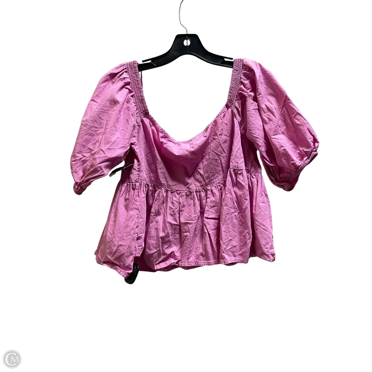 Top Short Sleeve By Free People In Pink, Size: M