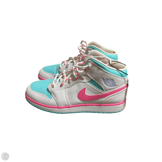 Shoes Luxury Designer By Jordan In White, Size: 8.5