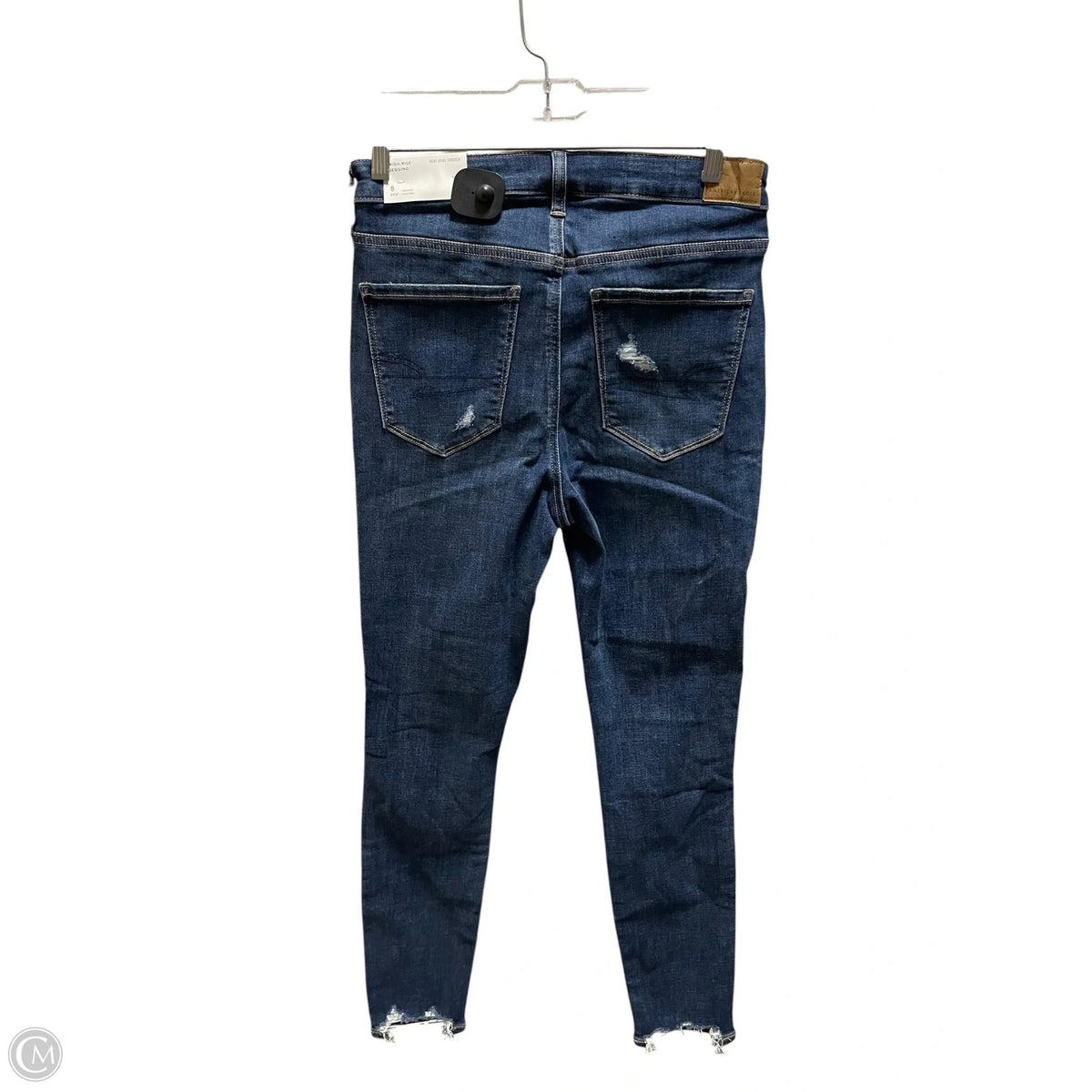 Jeans Straight By American Eagle In Blue Denim, Size: 8