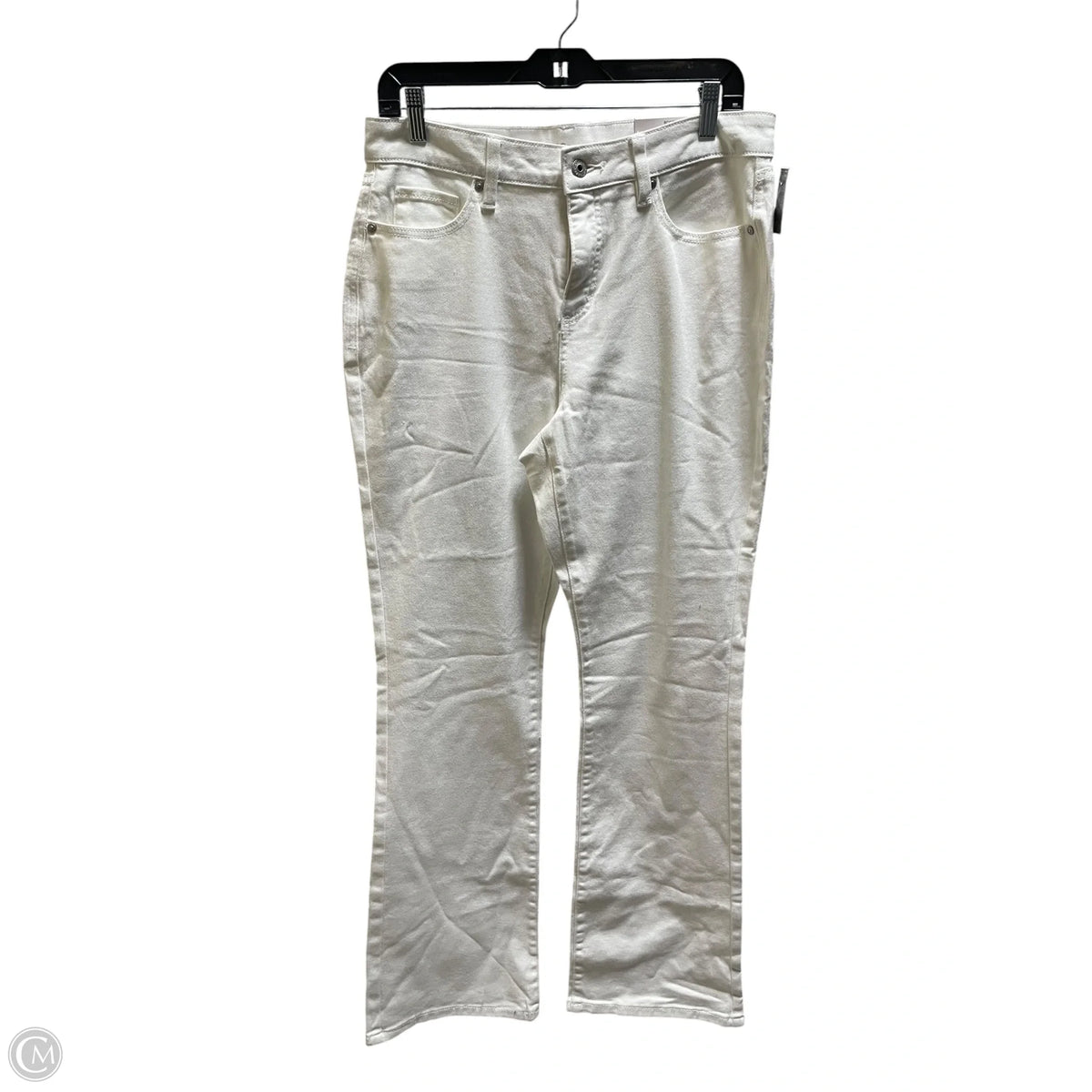 Jeans Wide Leg By Style And Company In White Denim, Size: 12