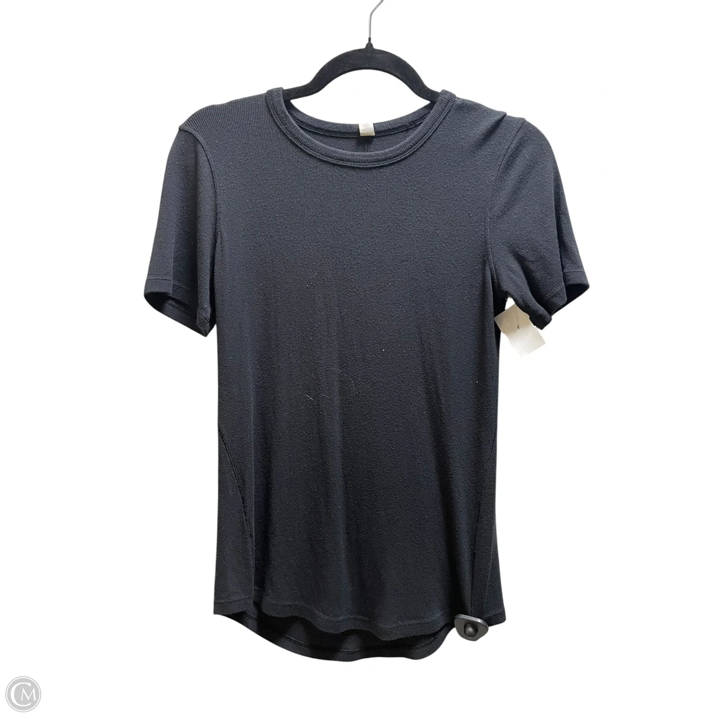 Top Short Sleeve By Lululemon In Black, Size: S