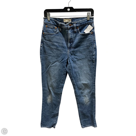 Jeans Straight By Madewell In Blue Denim, Size: 6