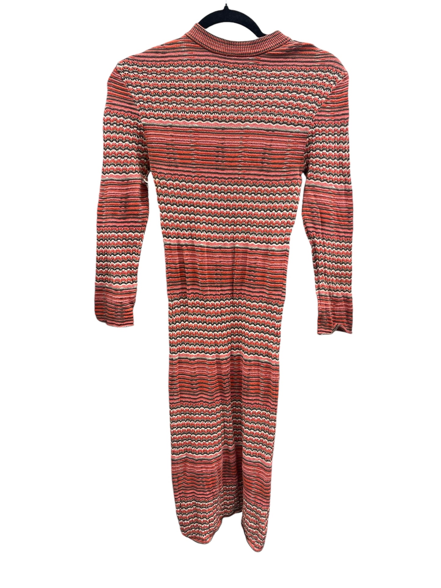 Dress Casual Midi By Free People In Orange, Size: S