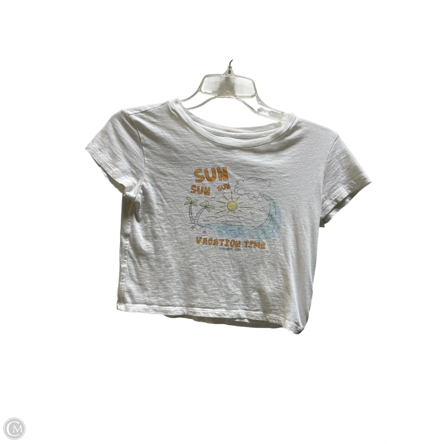 Top Short Sleeve By Aerie In White, Size: Xs