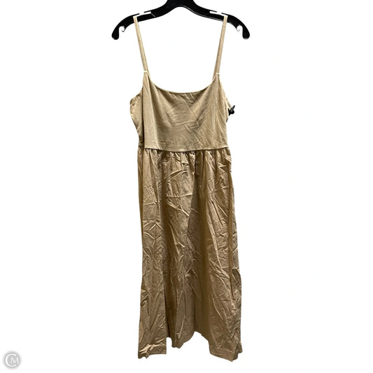 Dress Casual Midi By Old Navy In Brown, Size: L