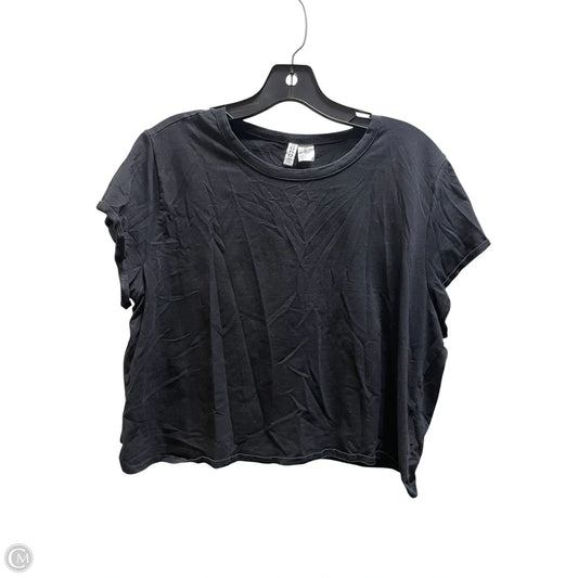 Top Short Sleeve By Divided In Black, Size: 2x