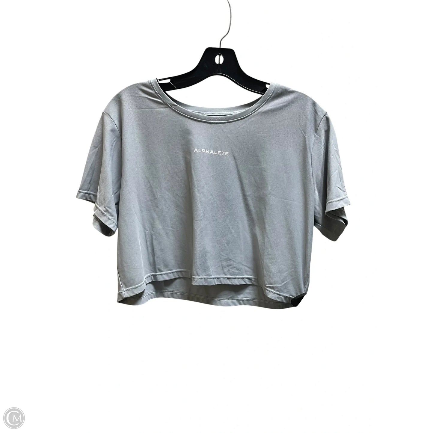 Athletic Top Short Sleeve By Alphalete In Blue, Size: M