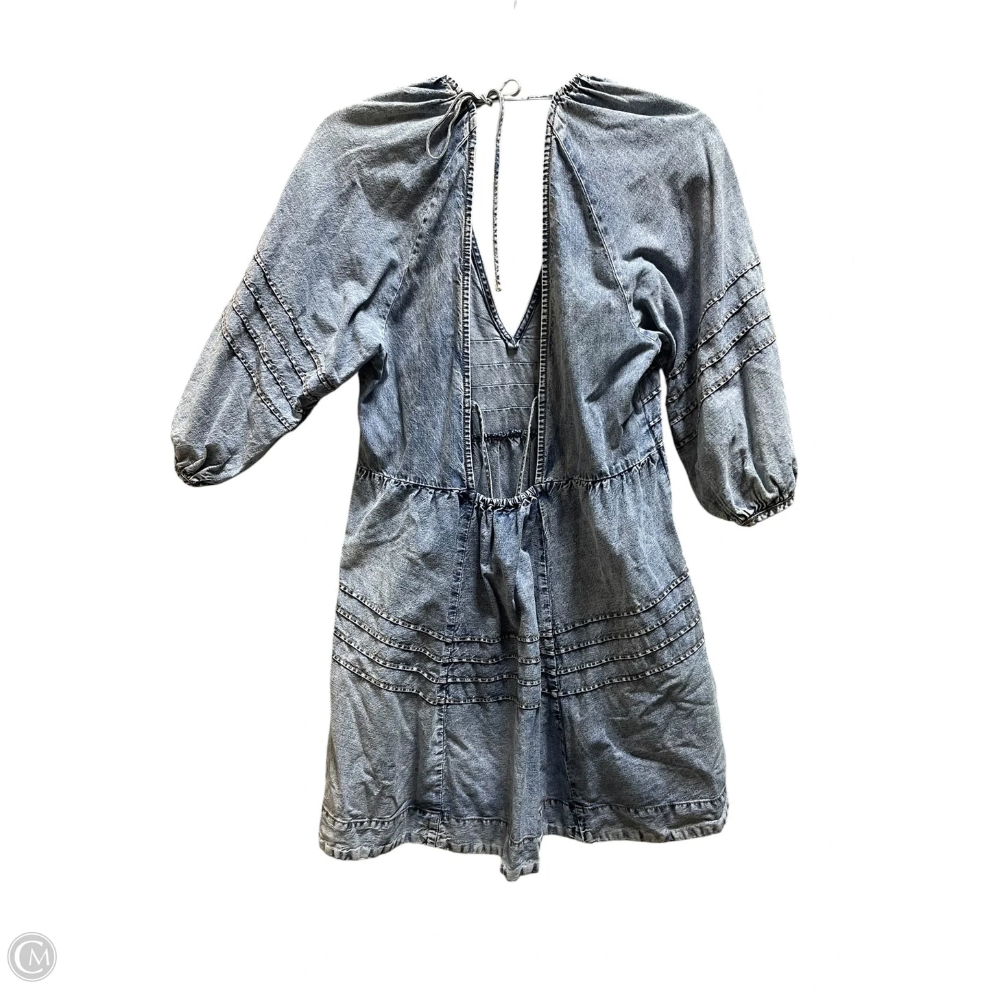 Dress Casual Short By Free People In Blue Denim, Size: M