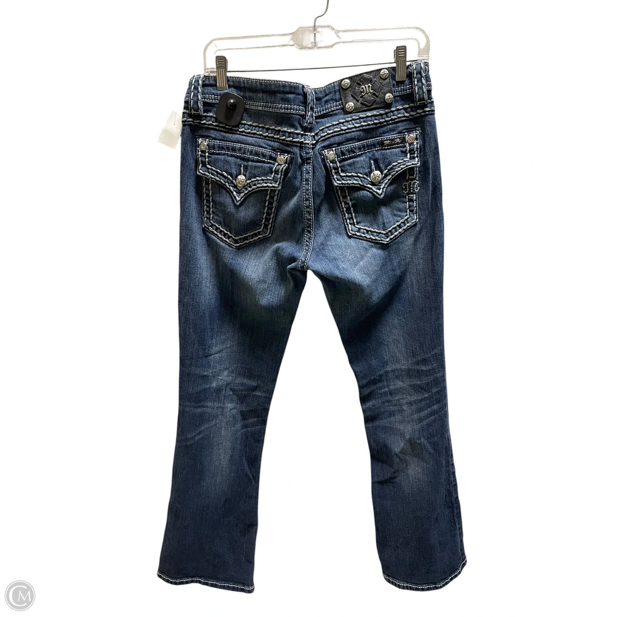 Jeans Straight By Miss Me In Blue Denim, Size: 12