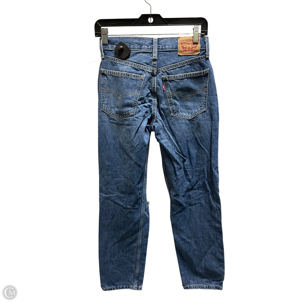 Jeans Straight By Levis In Blue Denim, Size: 0