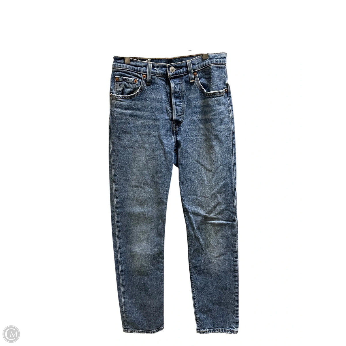 Jeans Straight By Levis In Blue Denim, Size: 0