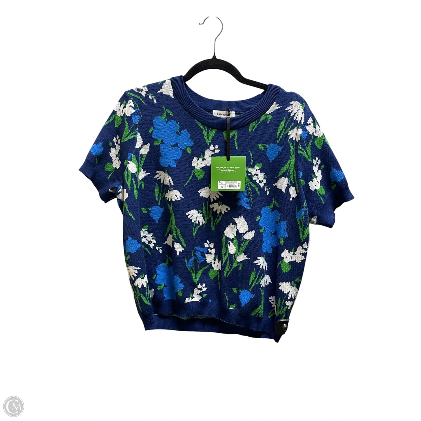Top Short Sleeve Designer By Kate Spade In Blue, Size: Xl