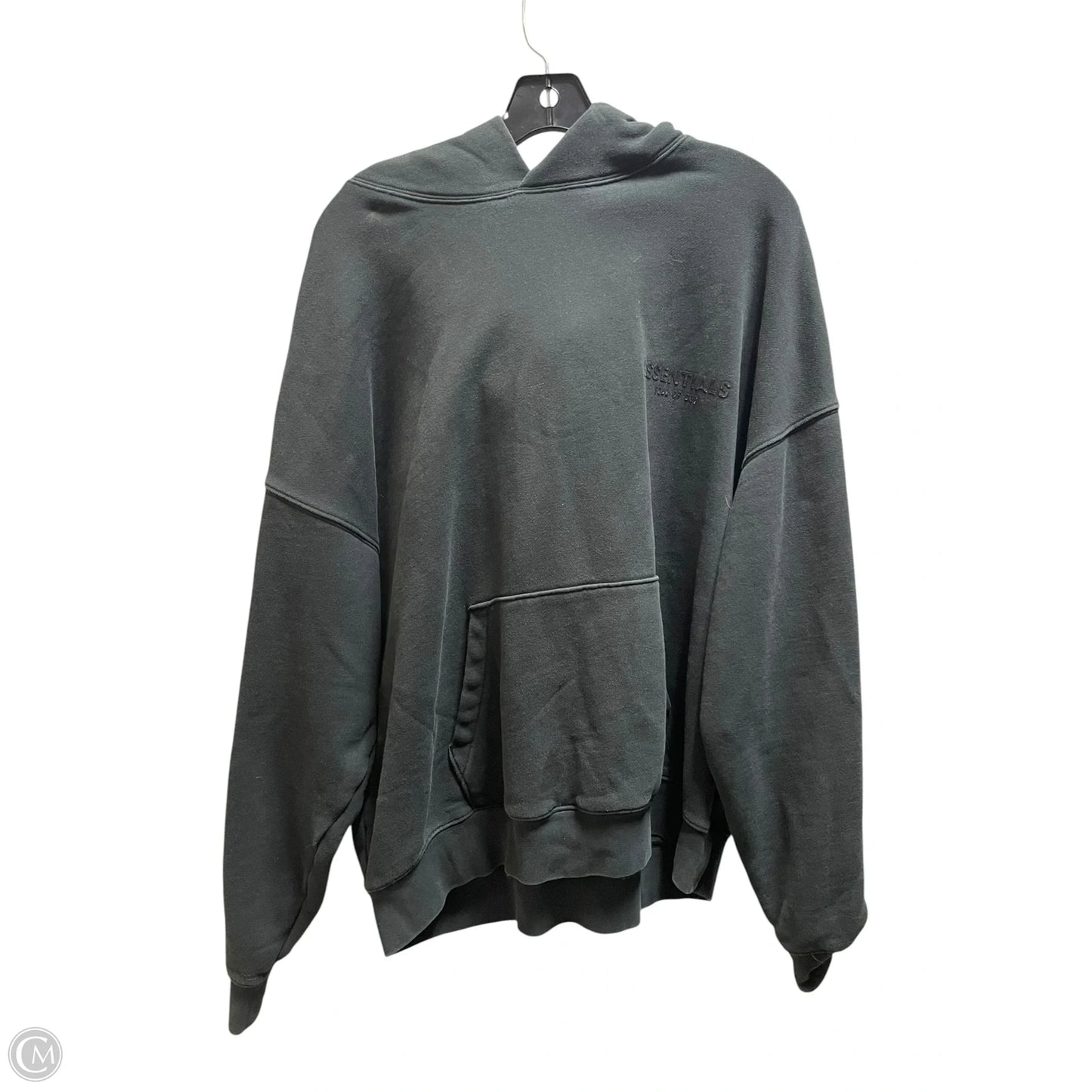 Sweatshirt Hoodie By Essentials In Black, Size: L