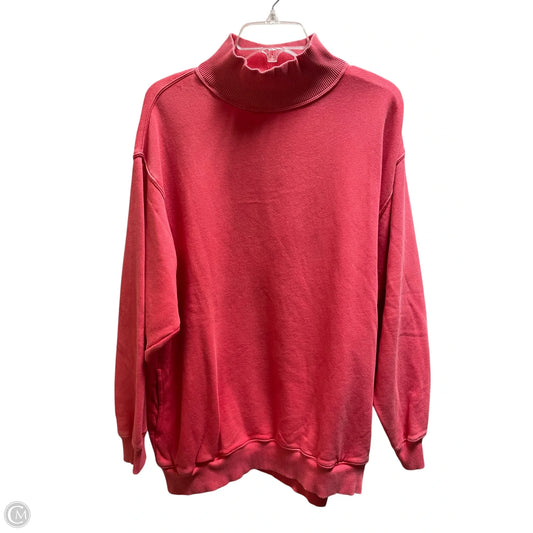 Sweatshirt Crewneck By Aerie In Coral, Size: L
