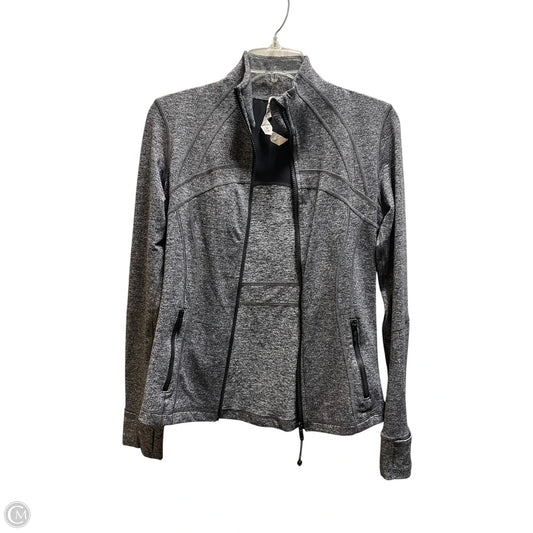 Athletic Jacket By Lululemon In Grey, Size: 8
