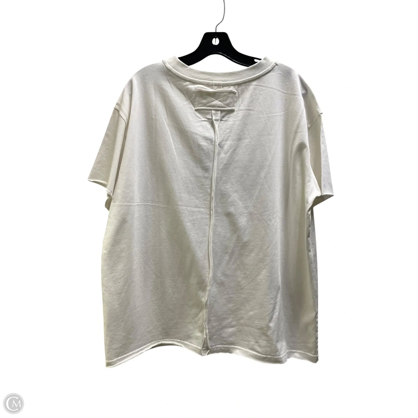 Top Short Sleeve By Clothes Mentor In White, Size: S