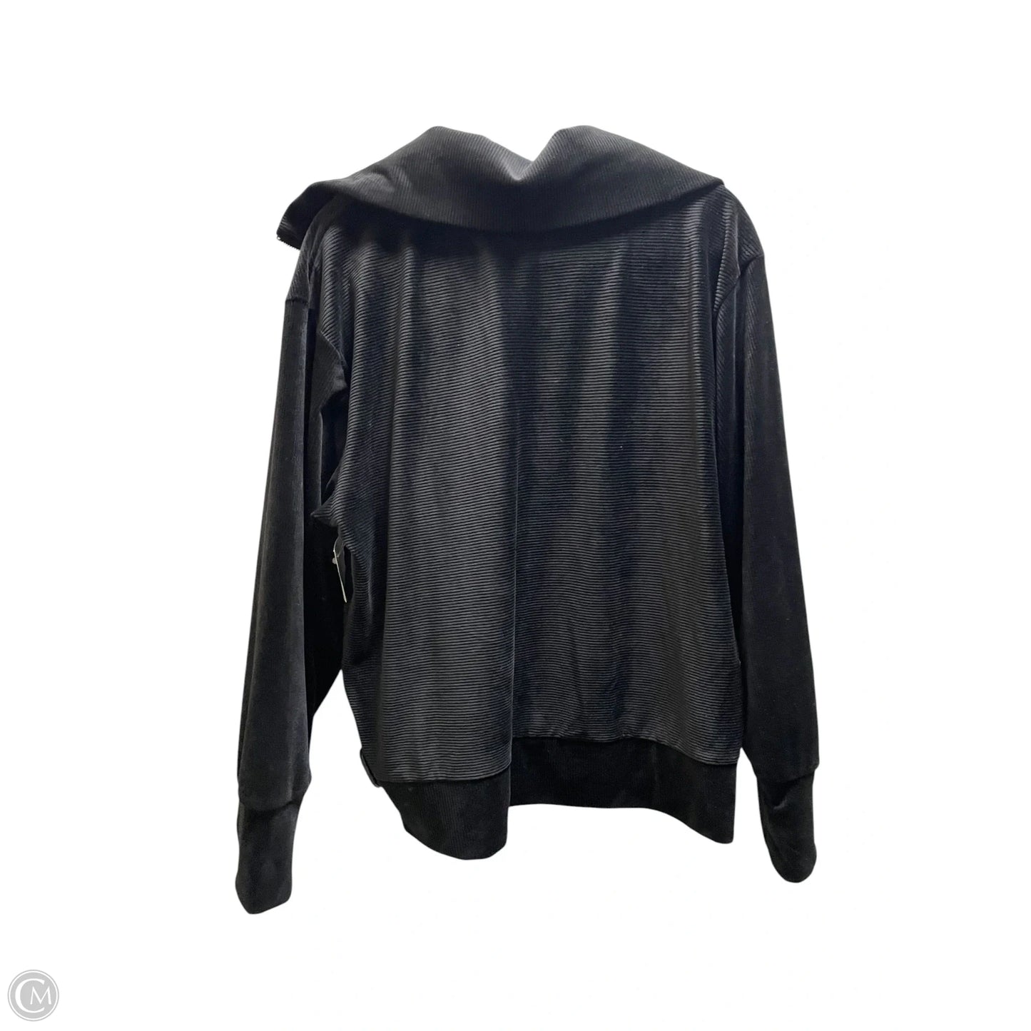 Sweatshirt Designer By Halston In Black, Size: L