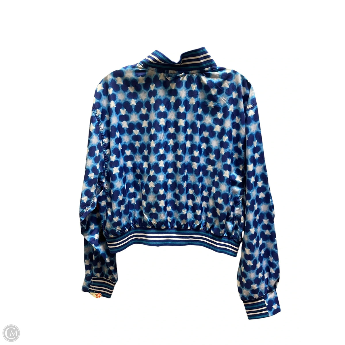 Jacket Windbreaker By Free People In Blue, Size: L
