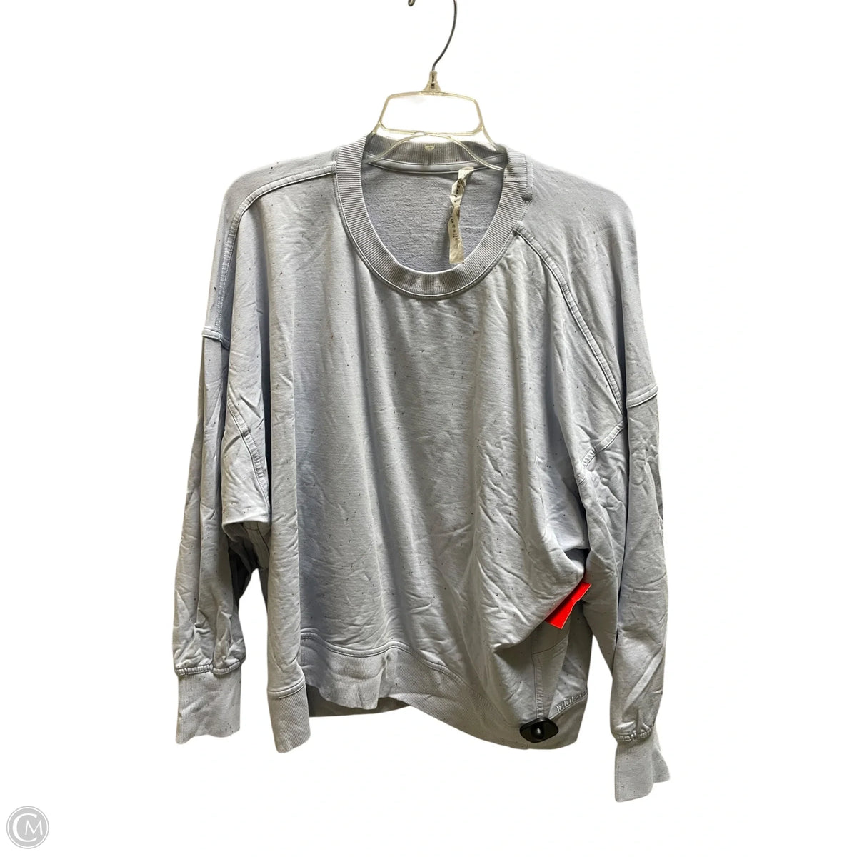 Athletic Top Long Sleeve Collar By Lululemon In Blue, Size: 12