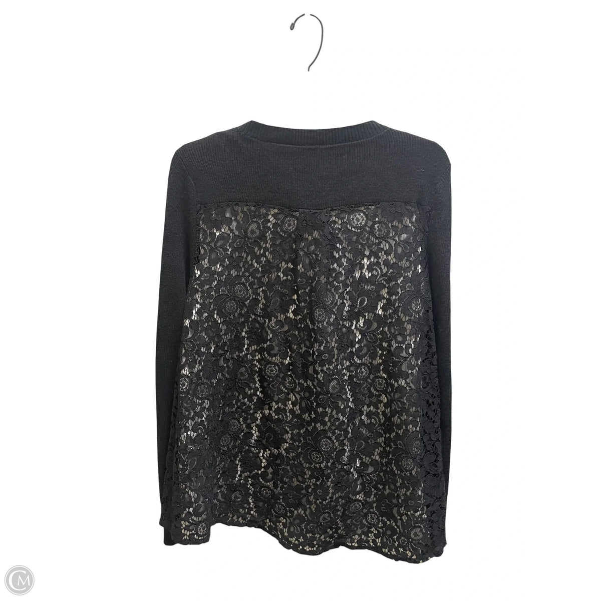 Top Long Sleeve By Simply Vera In Black, Size: M