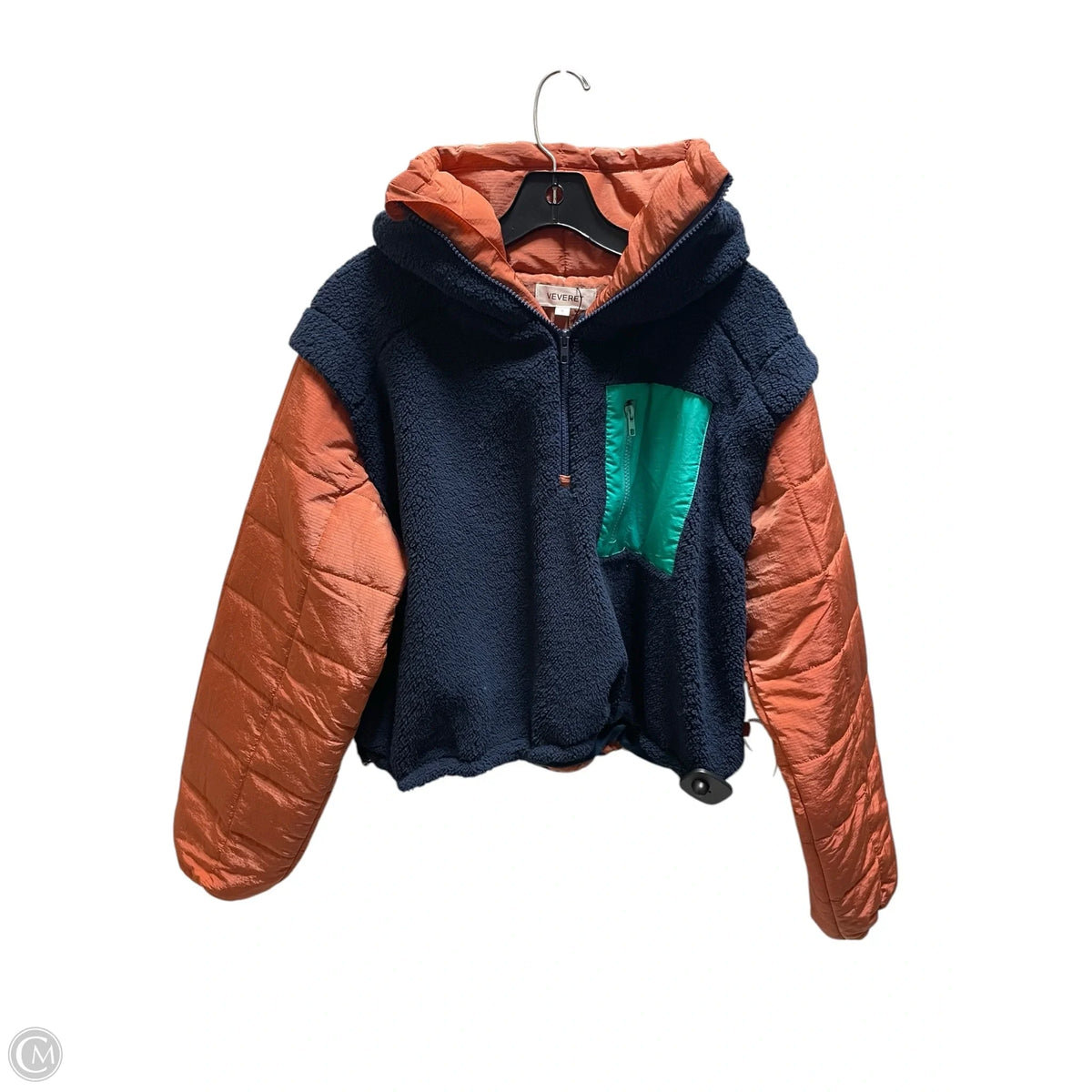 Sweatshirt Collar By Veveret In Navy, Size: S