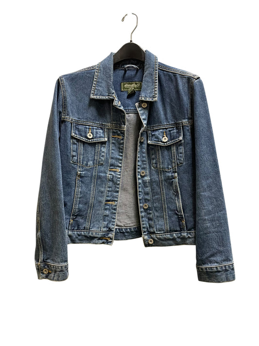 Jacket Denim By Eddie Bauer In Blue Denim, Size: S