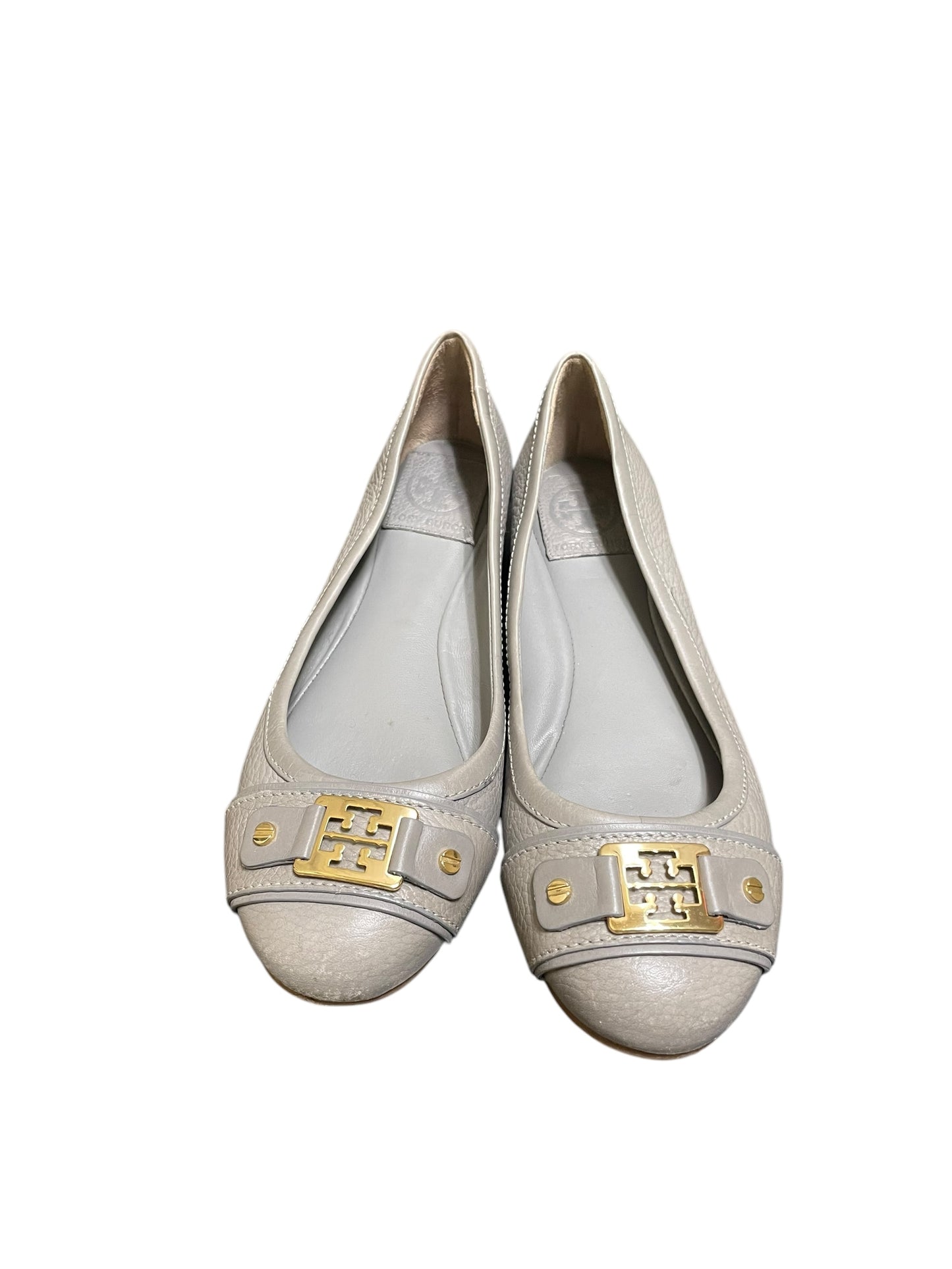 Shoes Flats By Tory Burch In Grey, Size: 7.5