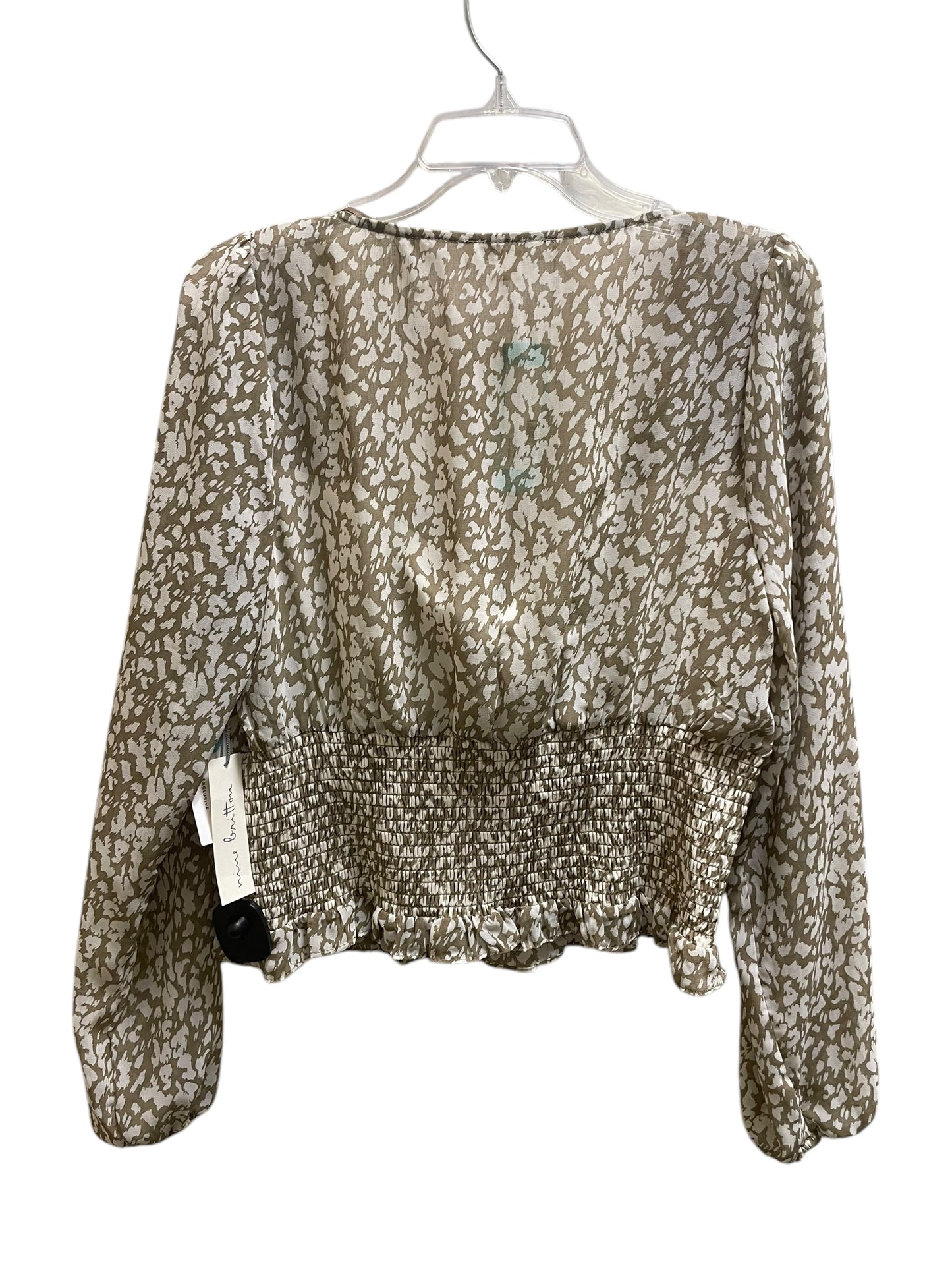 Top Long Sleeve By Clothes Mentor In Animal Print, Size: L