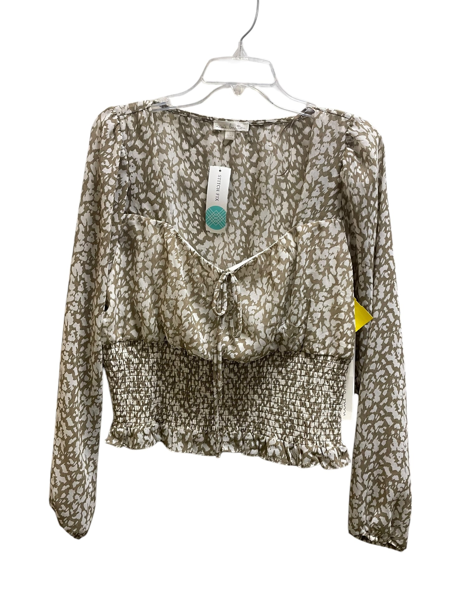 Top Long Sleeve By Clothes Mentor In Animal Print, Size: L