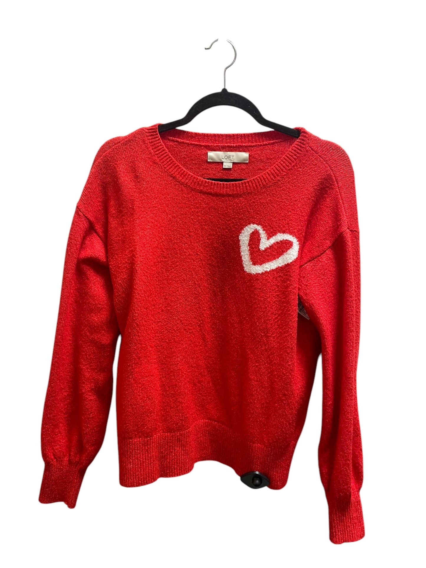 Sweater By Loft In Red, Size: Xs