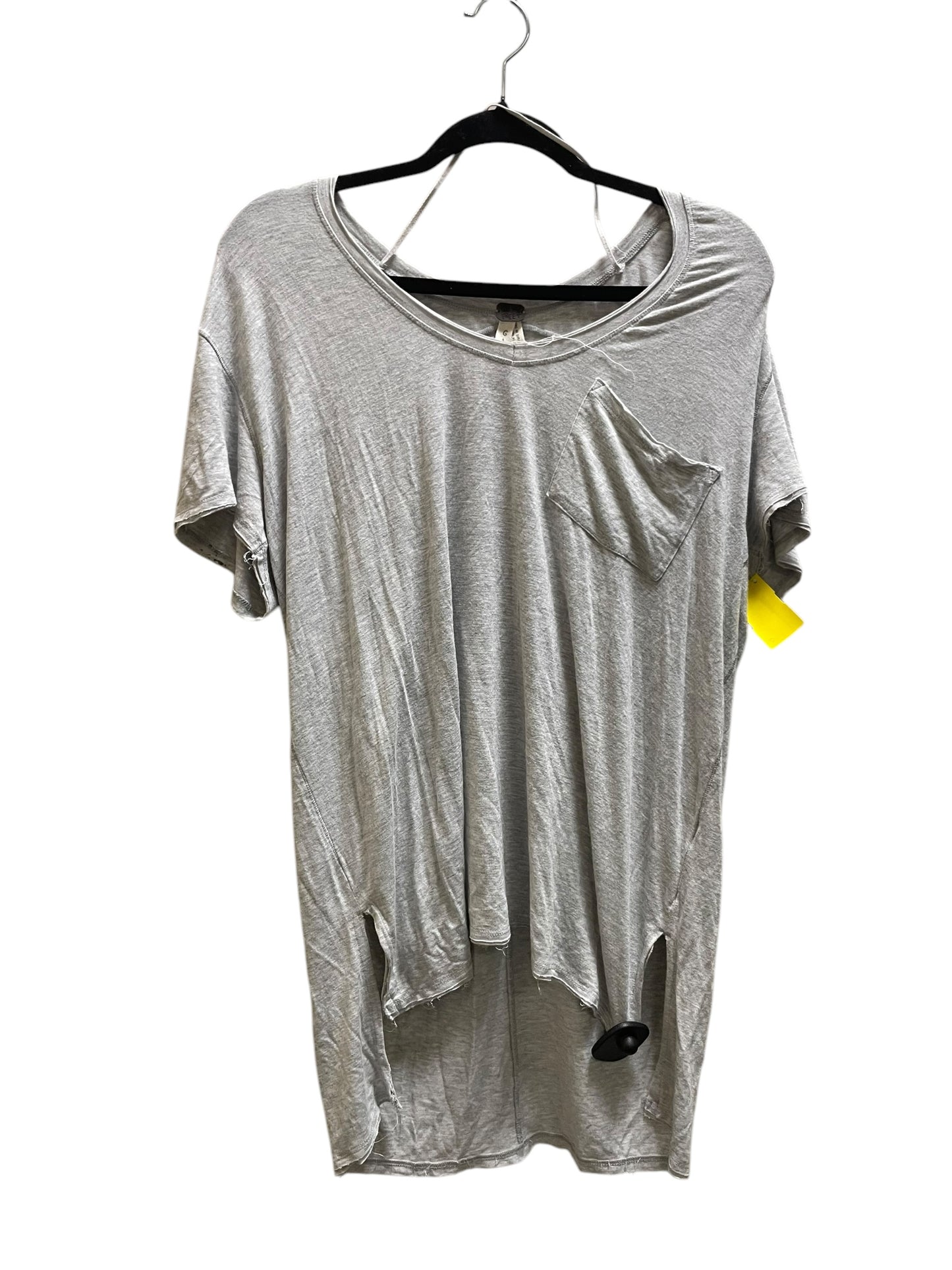 Top Short Sleeve By Free People In Grey, Size: M