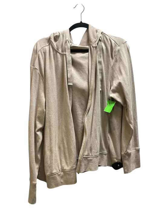 Jacket Fleece By Clothes Mentor In Tan, Size: Xl