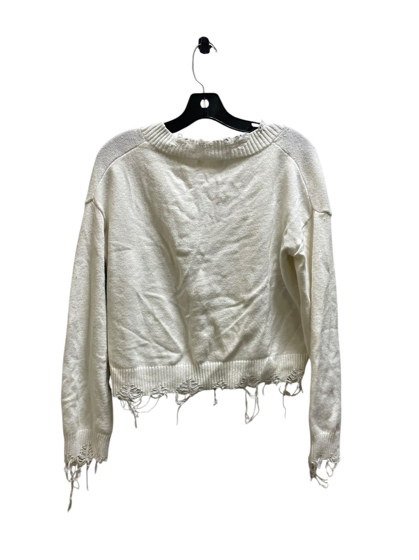 Sweater By Clothes Mentor In White, Size: S