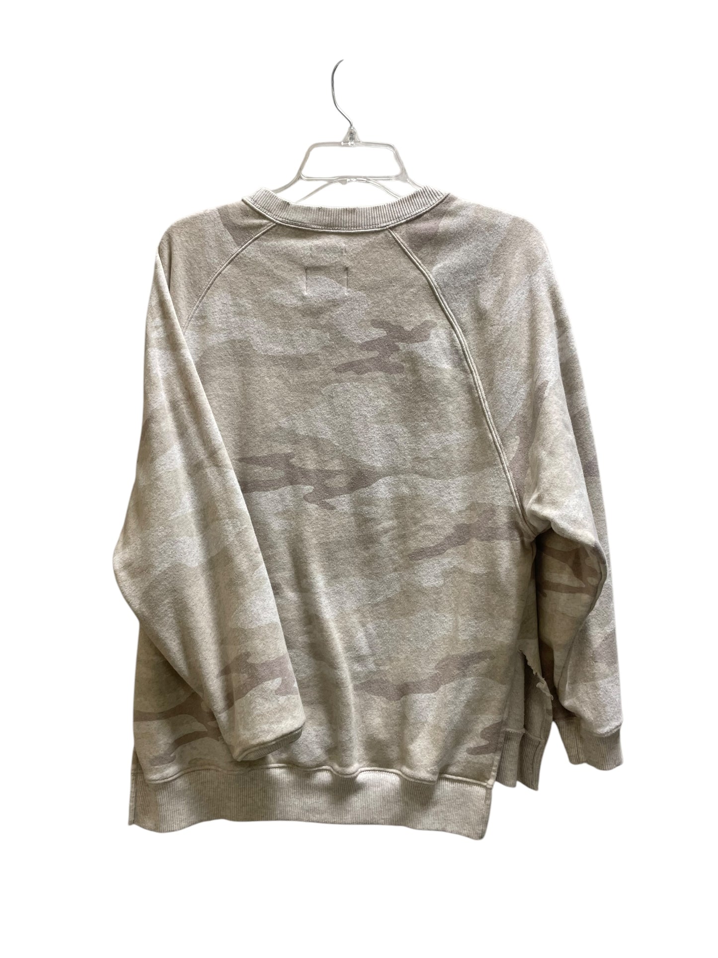 Sweatshirt Crewneck By American Eagle In Camouflage Print, Size: Xs