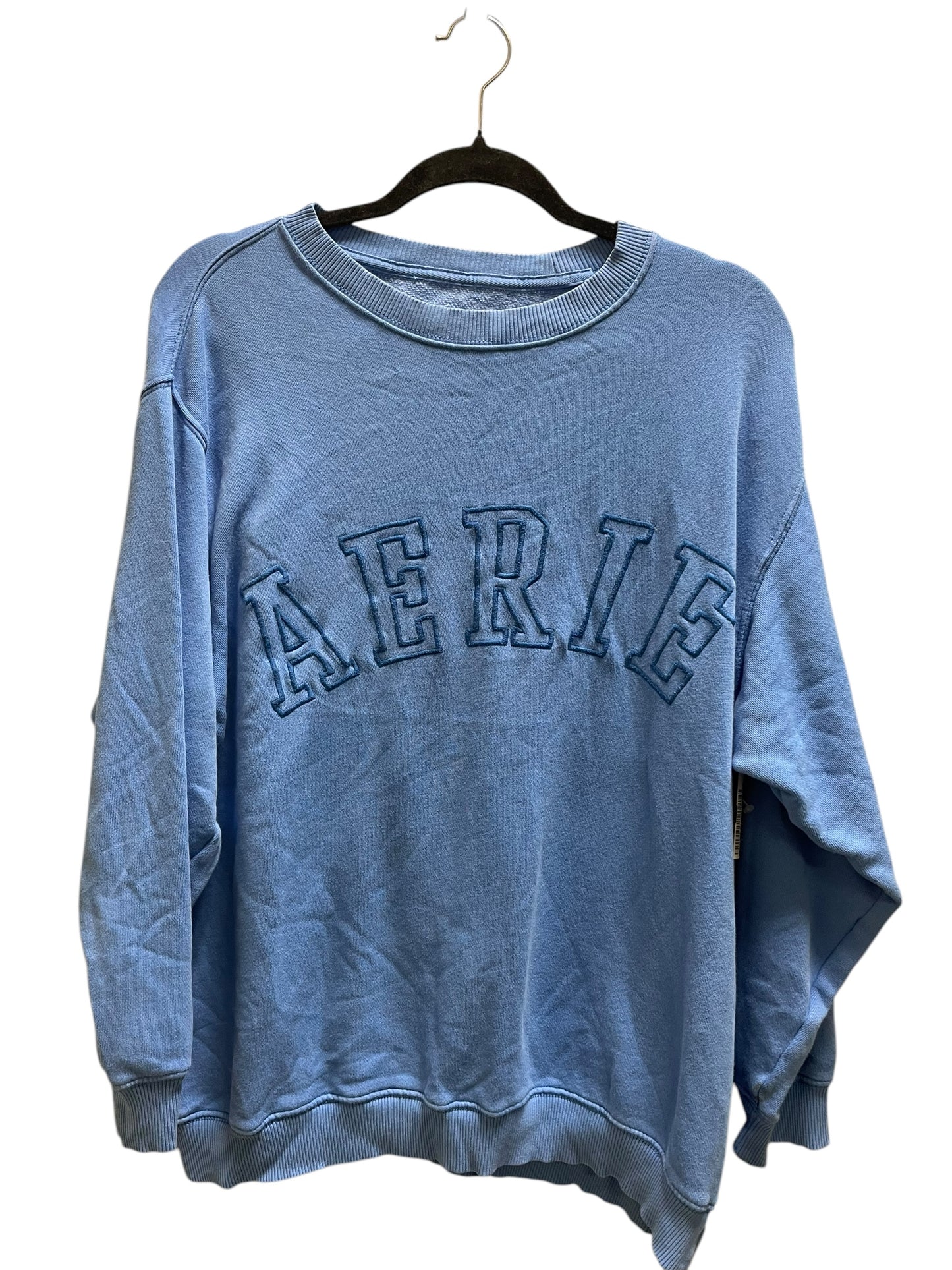 Sweatshirt Crewneck By Aerie In Blue, Size: M