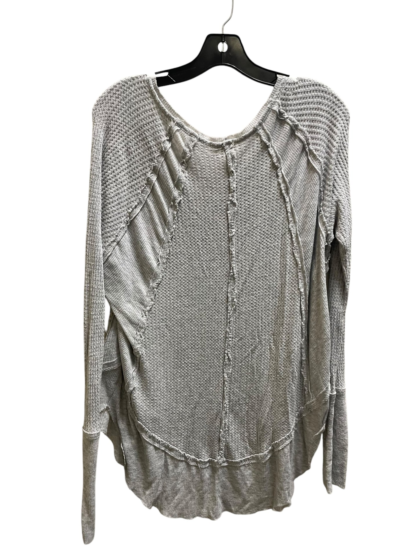 Top Long Sleeve By Free People In Grey, Size: M