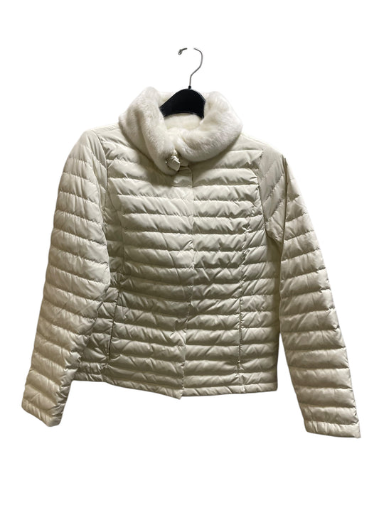 Coat Puffer & Quilted By Talbots In Cream, Size: S